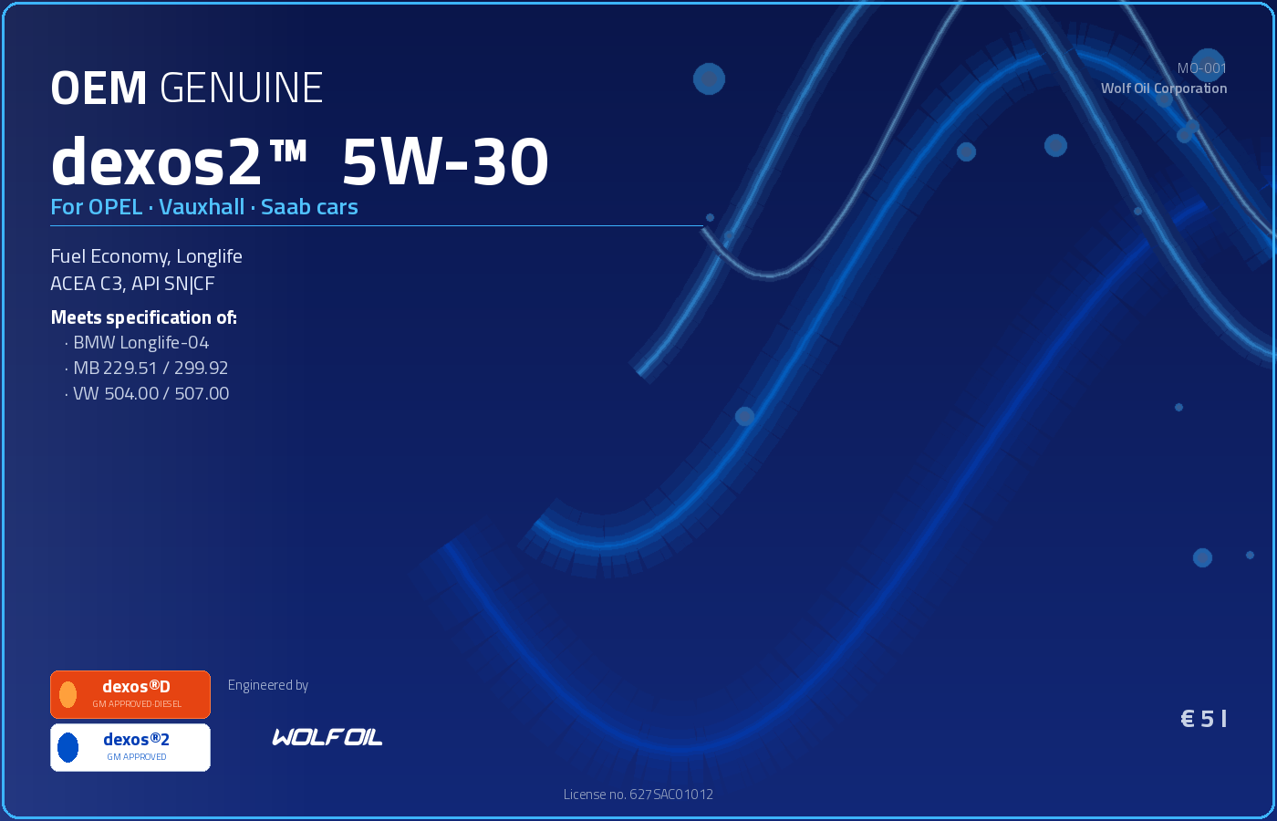 WOC OEM GENUINE dexos2™ 5W-30